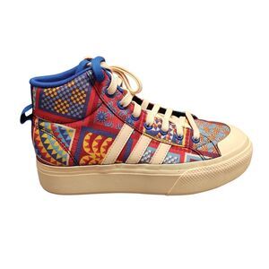Adidas Bravada 2.0 Mid Platform Shoes Women Sz 7‎ Multi Patchwork Lace Uo IF9133